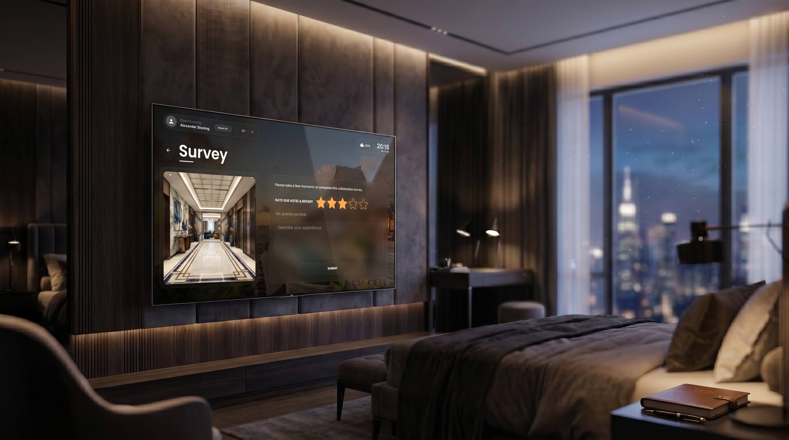 Guest Surveys Mockup